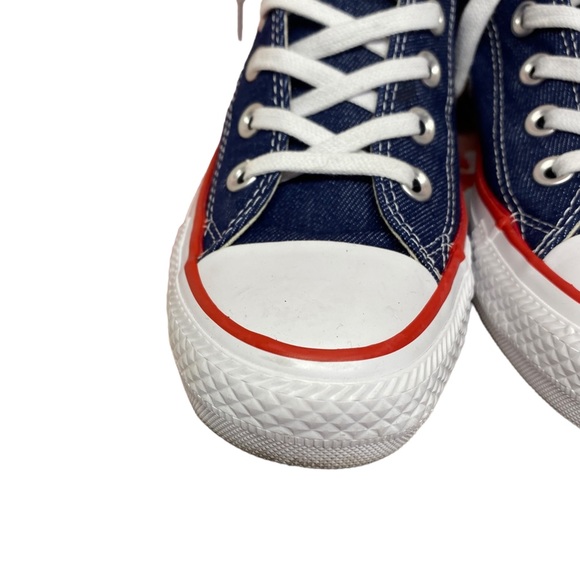 Converse Chuck Taylor All Star Denim Love Low Top Sneaker Red Heart - Picture 6 of 13